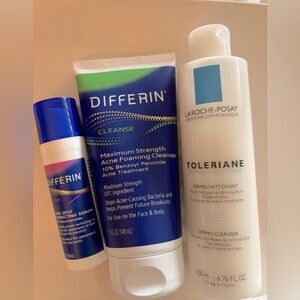 Differin Dark Spot Corrector, LaRoche-Posay and face wash bundle NWT/ Sealed NEW